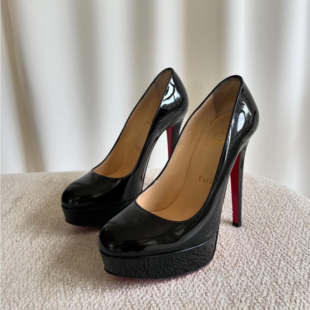 Christian Louboutin Black Patent Bianca Platform Pumps 36 4️⃣5️⃣0️⃣
